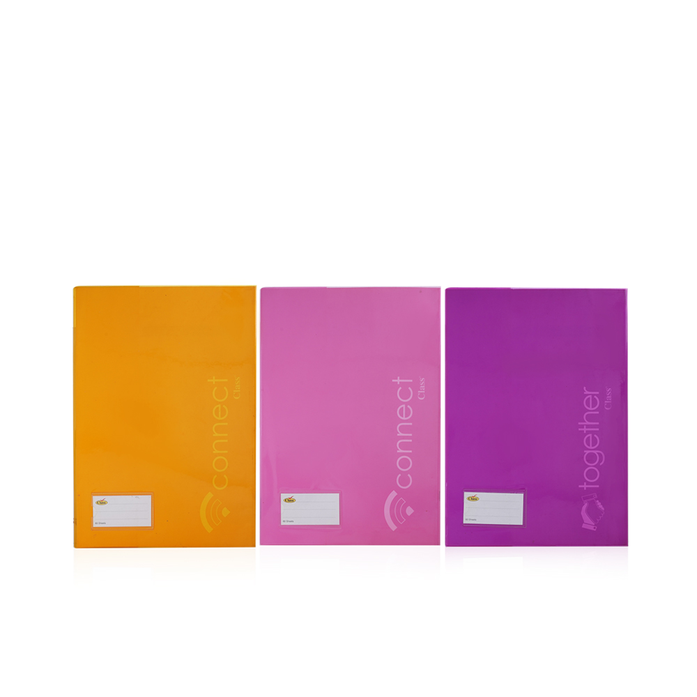 Clear Color Note Book A4 - 60 Sheets