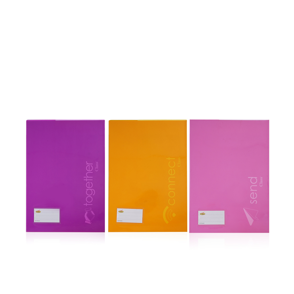 Clear Color Note Book A4 - 80 Sheets