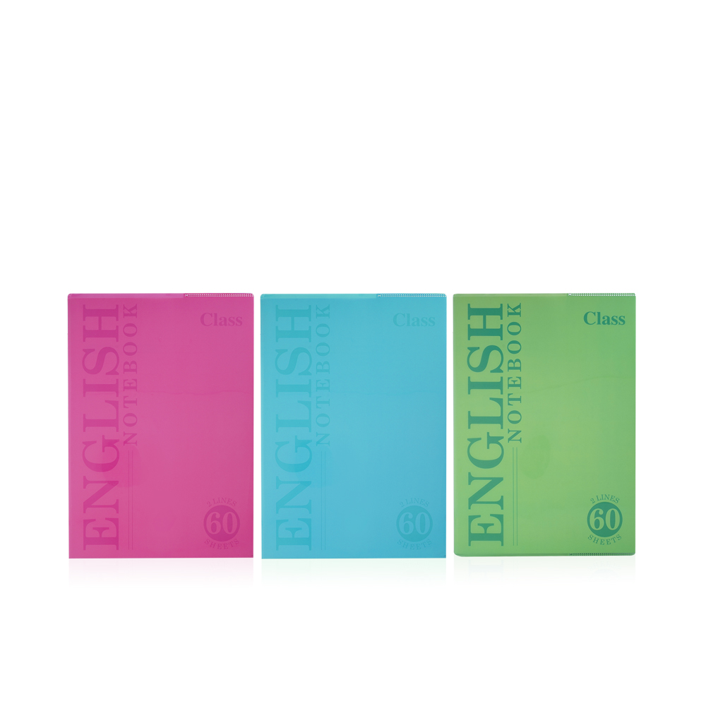 Class Solid 2 Lines Note Book A4  - 60 Sheets