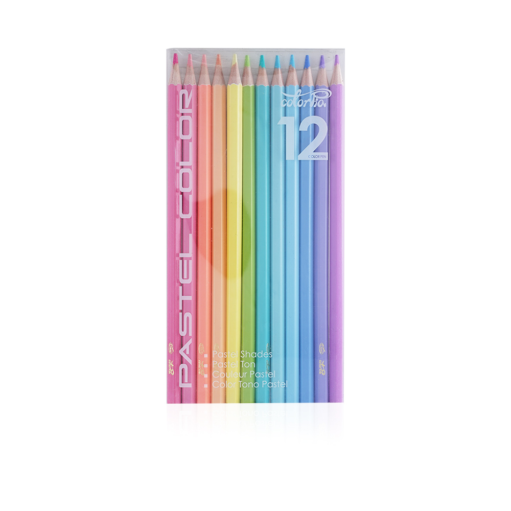 Pastel Color Pencils - 12 Color