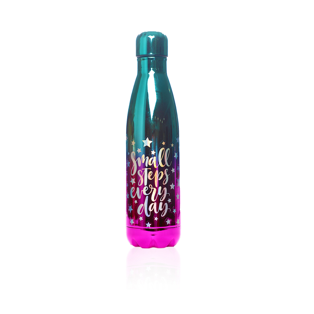 Small Steps Everyday Vacuum Water Bottle 500ml - Shiny Green