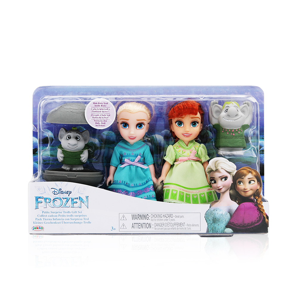 Frozen 2 Petite Anna, Elsa & Surprise Trolls - Age 3+