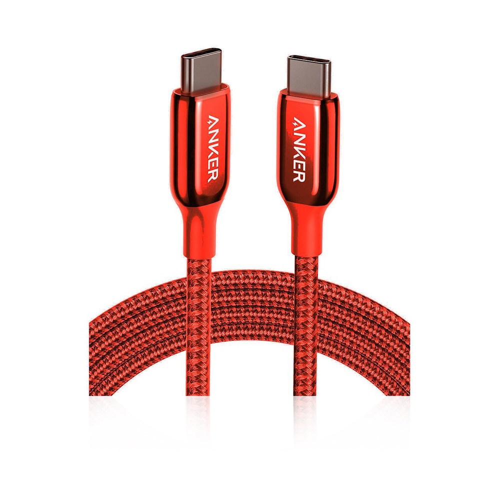 Powerline + Iii Usb-c To Usb-c Cable - 1.8 M - Red