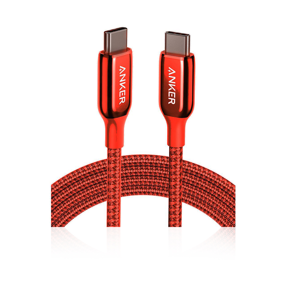 Powerline + Iii Usb-c To Usb-c Cable - 0.9 Meters - Red