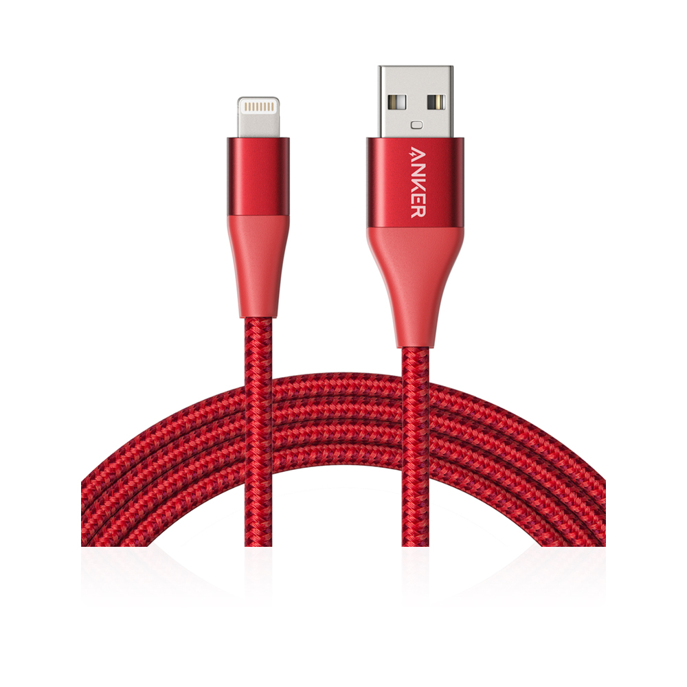 Powerline+ II Lightning 0.9m/3ft - Red