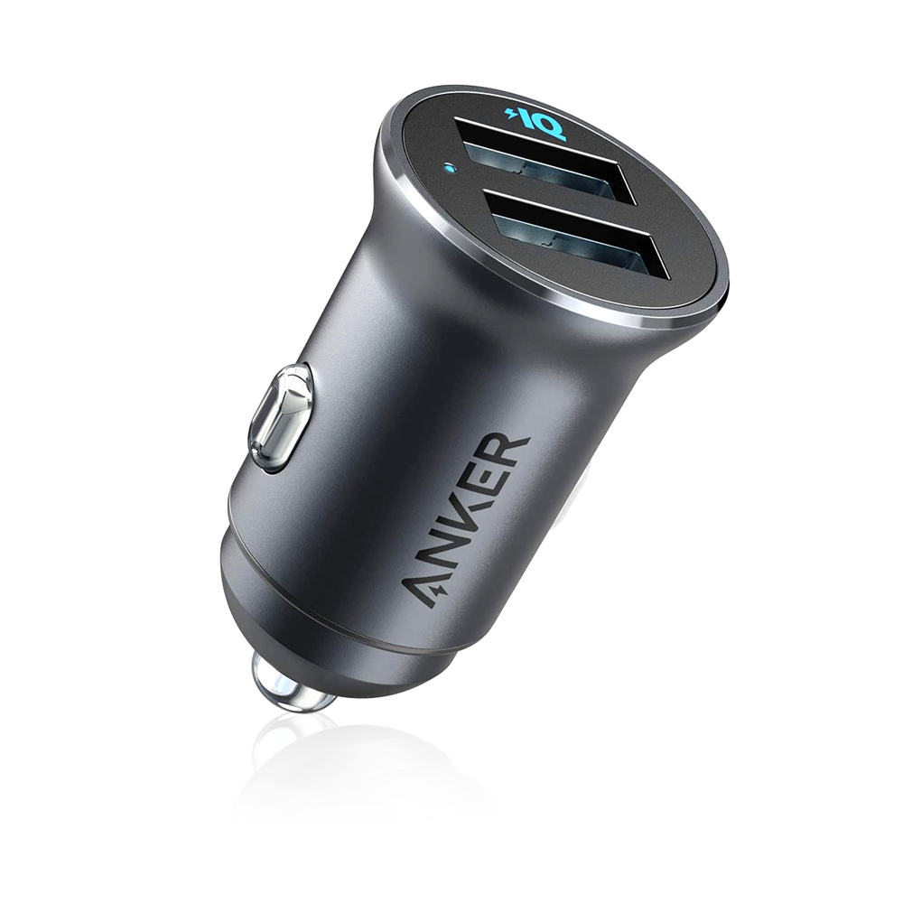 Powerdrive 2 Alloy Dual Usb Port Car Charger - Black