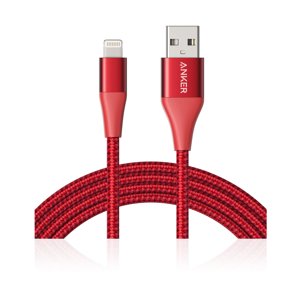 Powerline+ II Lightning 1.8m/6ft - Red