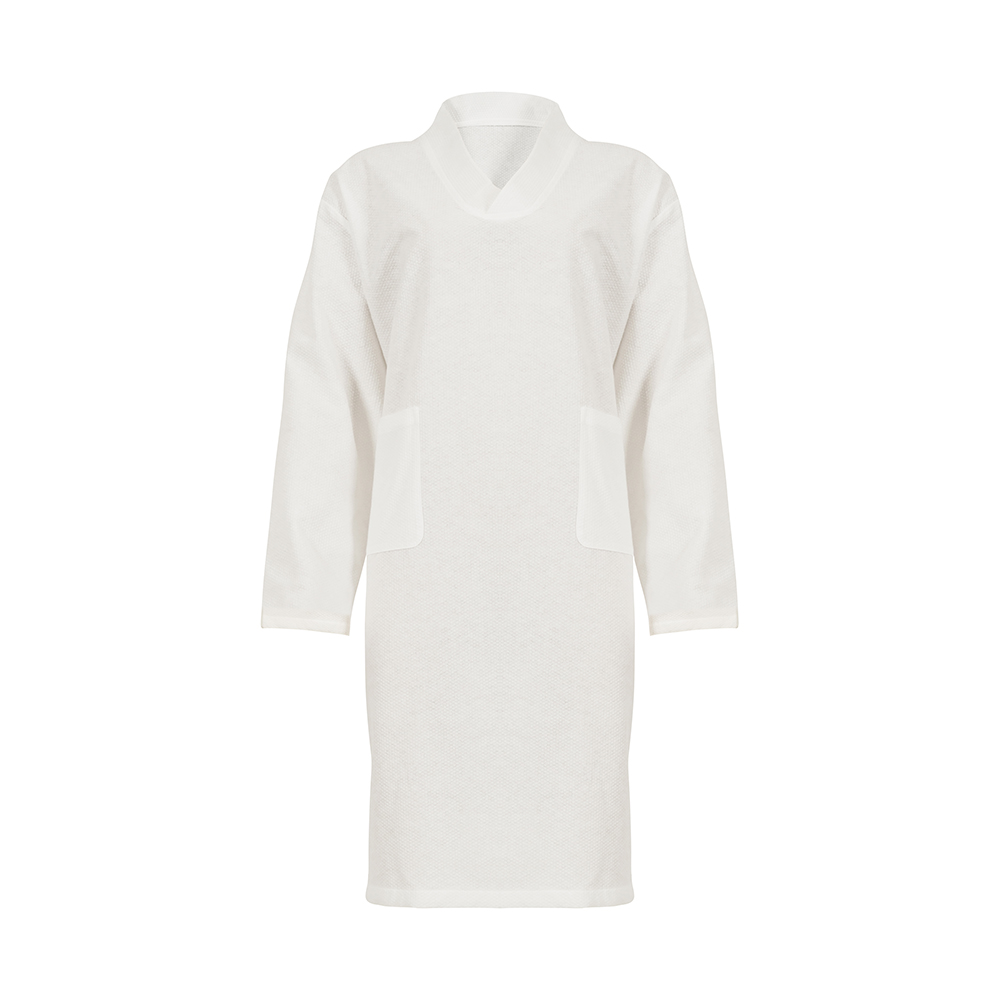 Disposable Dress Bathrobe For Ladies - White