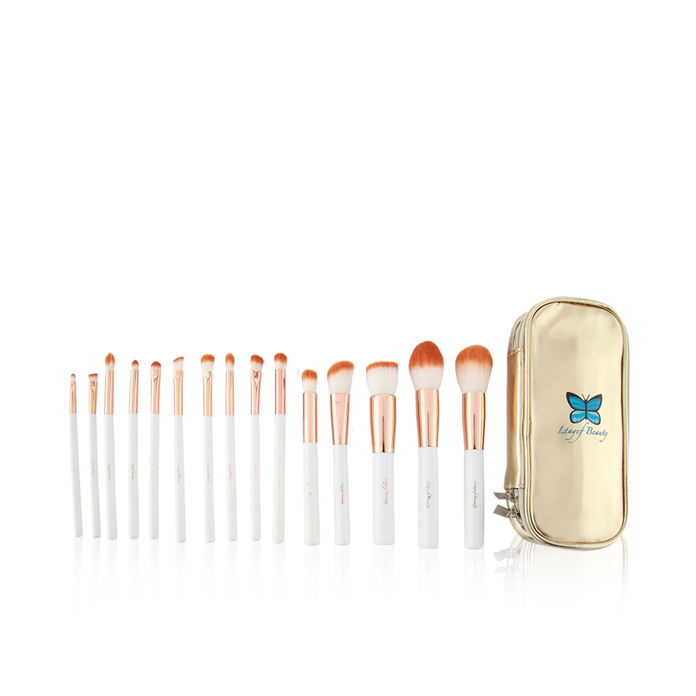 Ltayef Beauty Makeup Brush Set - 15 Pcs