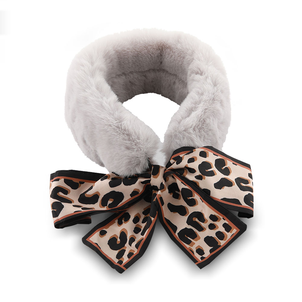 Fur Scarf - Silver Grey