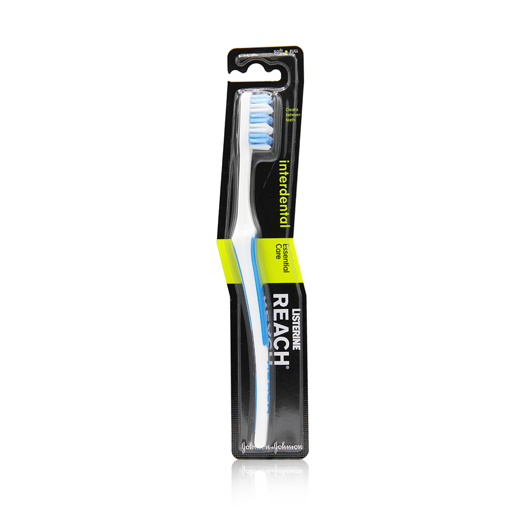 Reach Interdental Essential Care Soft Tooth Brush - White And Blue