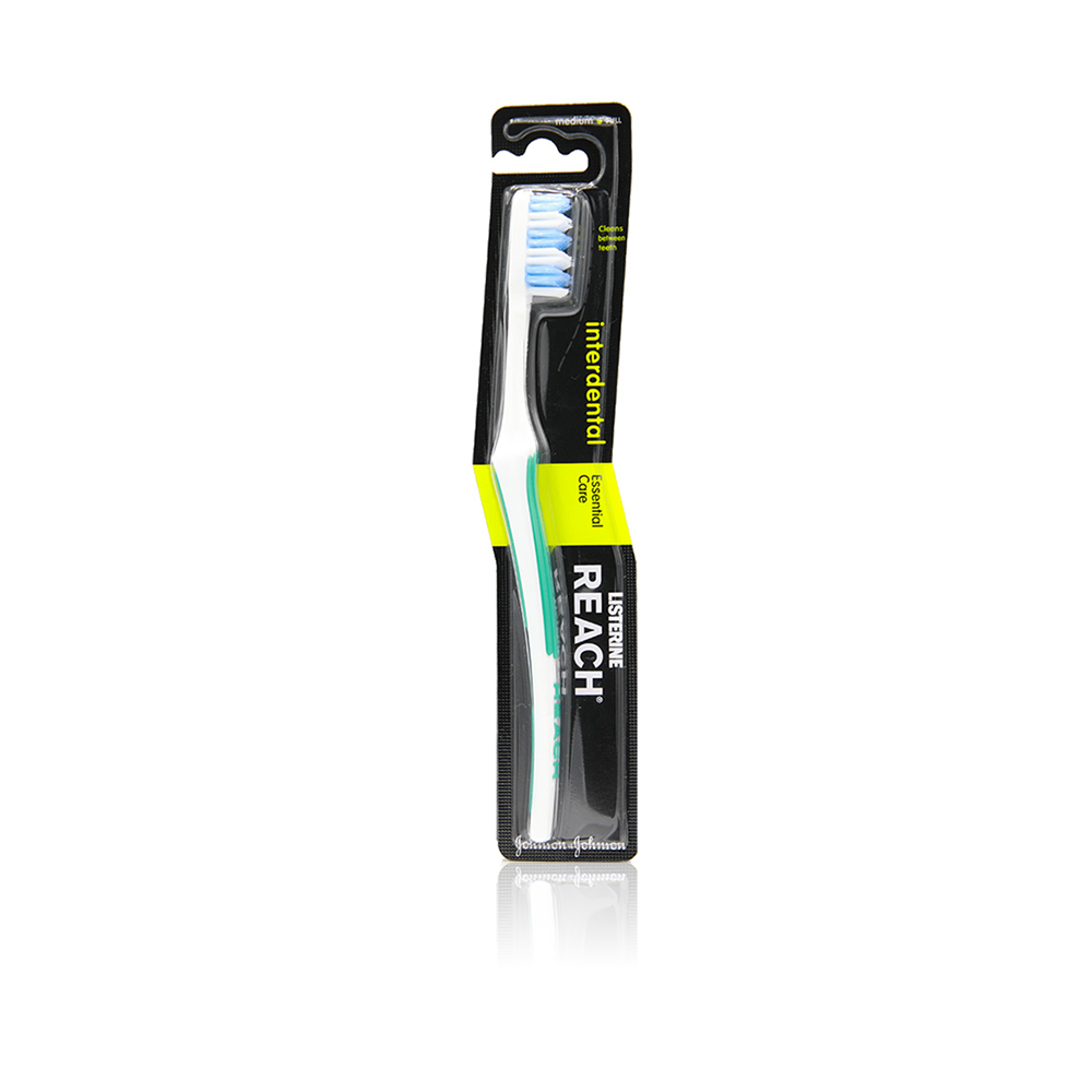 Reach Interdental Medium Toothbrush - White And Green