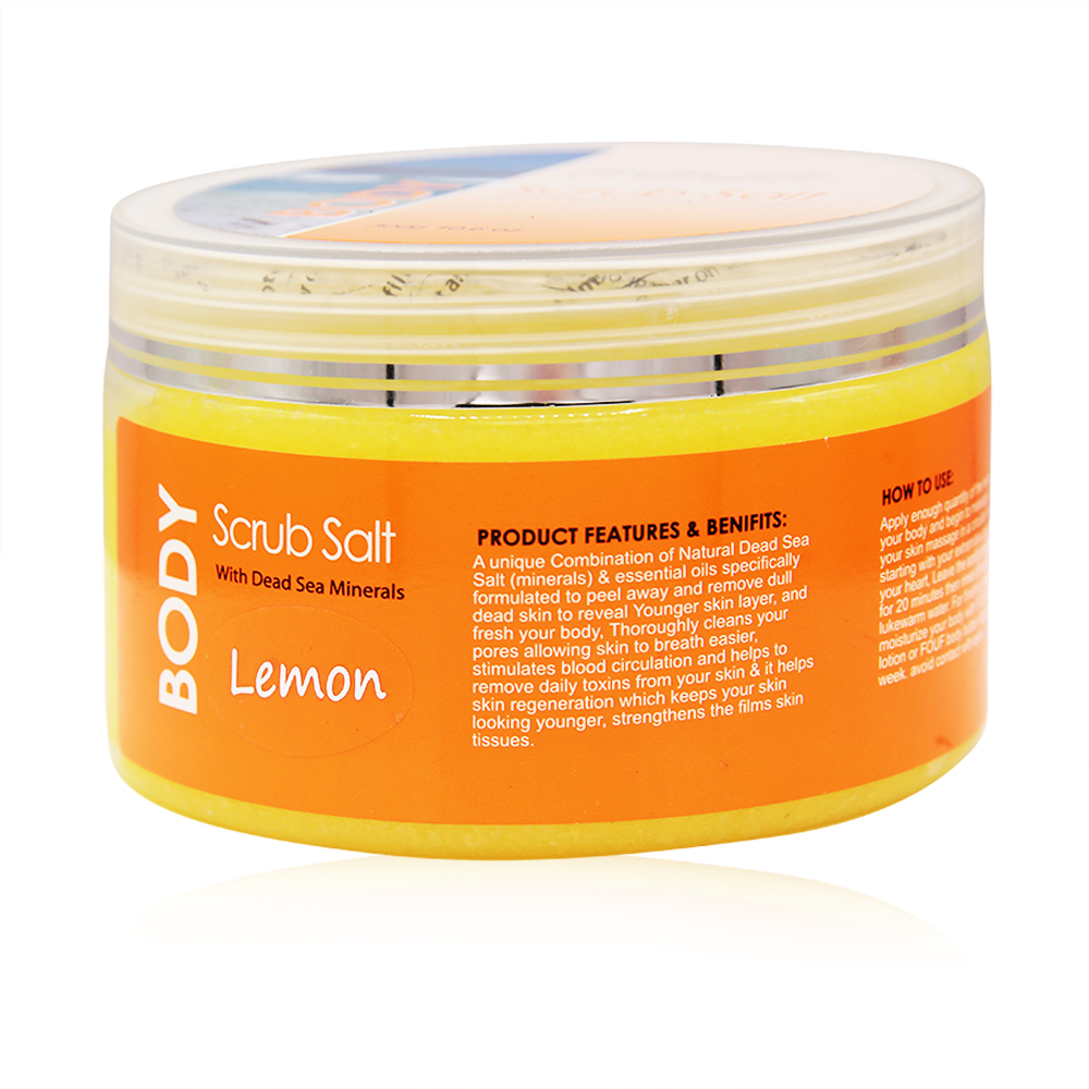 Body Scrub Salt - Lemon - 300g