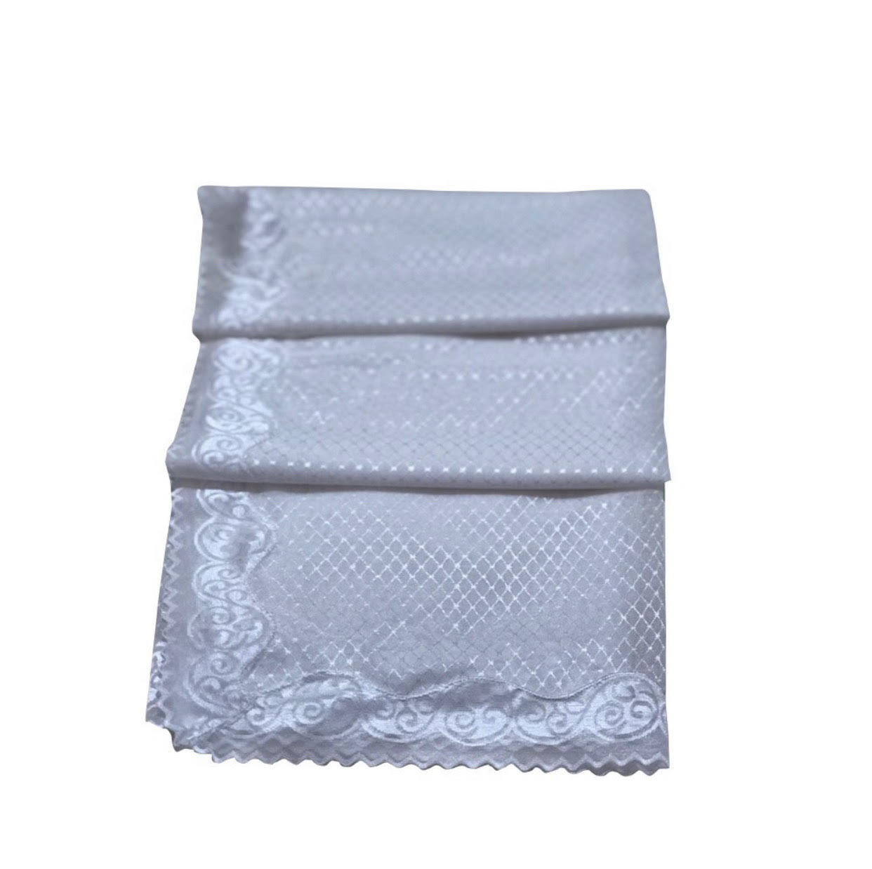 Veil With Lace  - Off White
