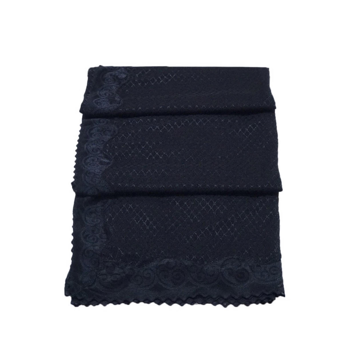 Veil With Lace  - Black