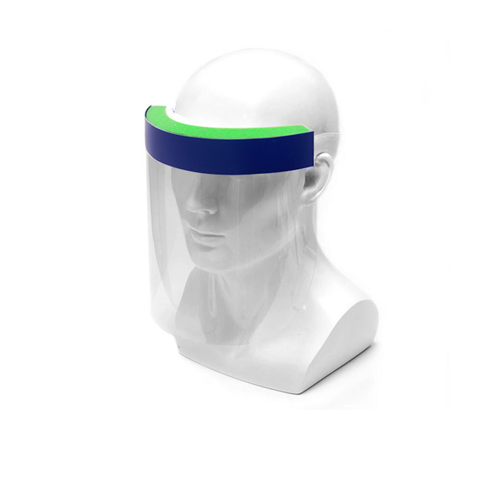 Protective Anti Splash Dust-proof Full Face Cover Mask Visor Shield - With Green Velcro Tape