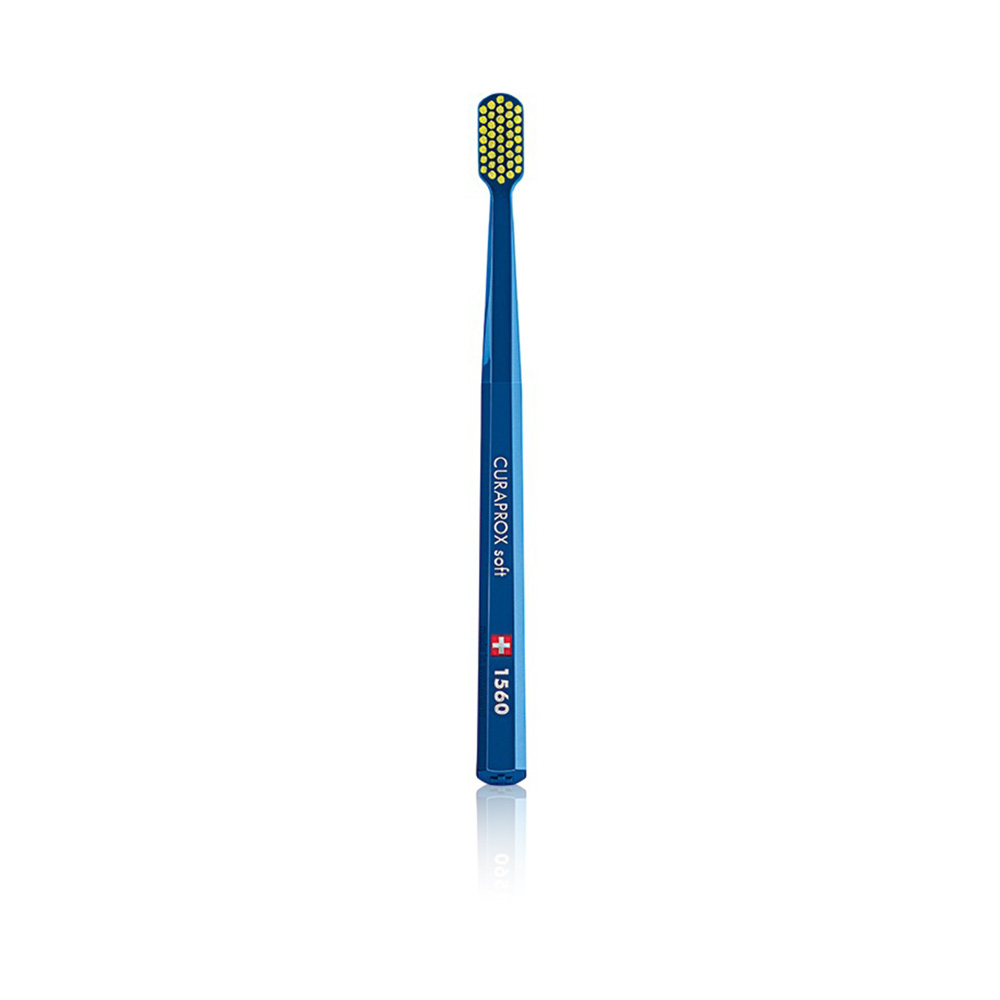 Cs 1560 Soft Toothbrush - Dark Blue Brush W/yellow Head