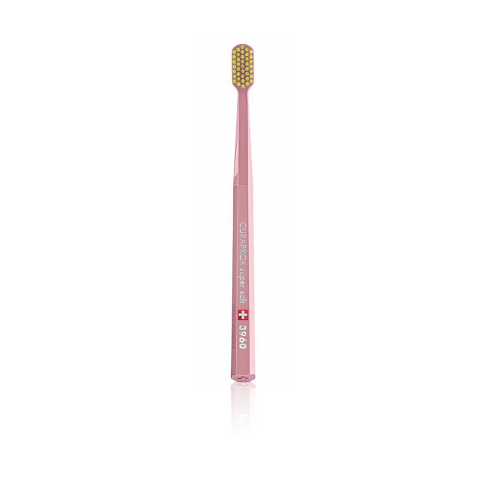 3960 Super Soft Toothbrush  - Apricot Brush W/yellow Head