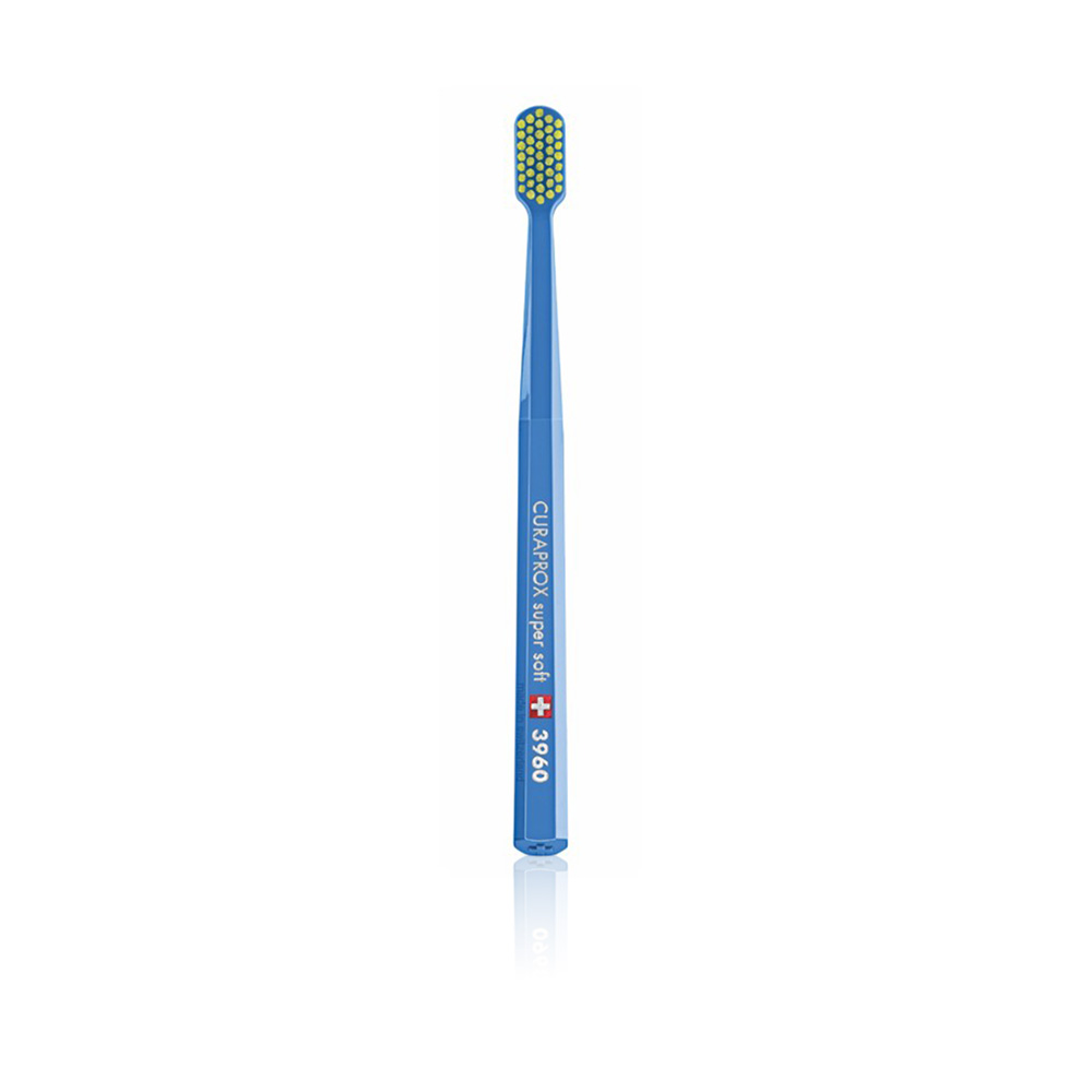 3960 Super Soft Toothbrush  - Blue Brush W/yellow Head