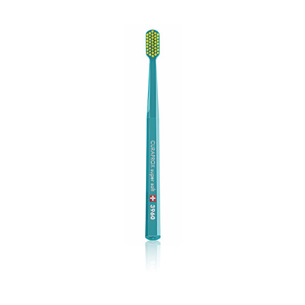 3960 Super Soft Toothbrush  - Petrol Brush W/yellow Head