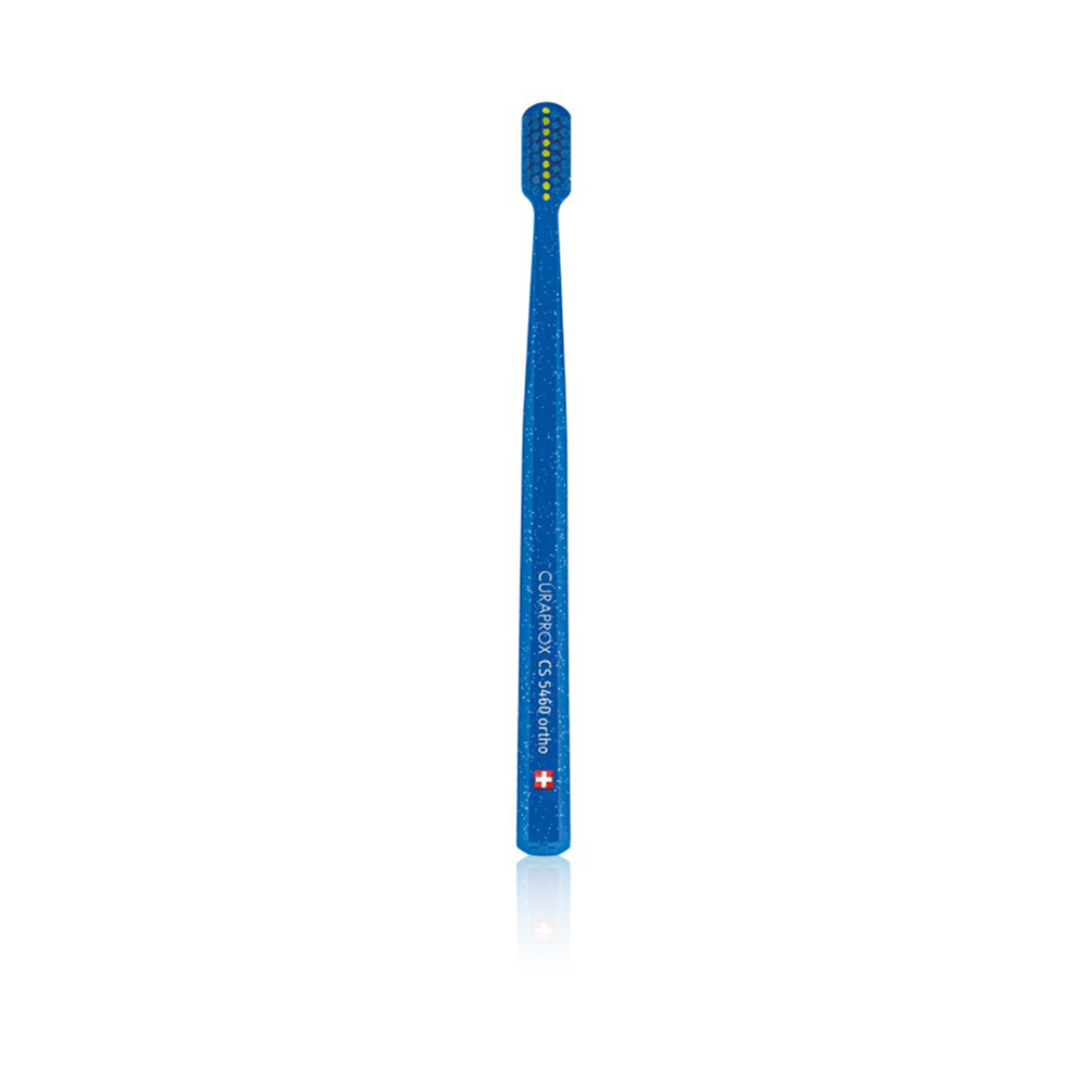 Cs 5460 Orthodontic Toothbrush - Blue Brush W/blue Head