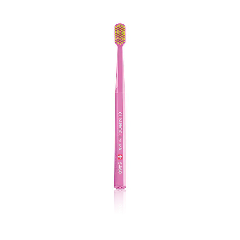 Cs 5460 Ultra Soft Toothbrush - Pink Brush W/lime Green Head