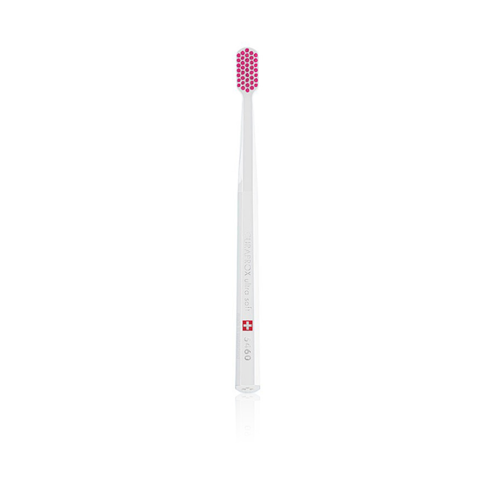 Cs 5460 Ultra Soft Toothbrush -  White Brush W/pink Head