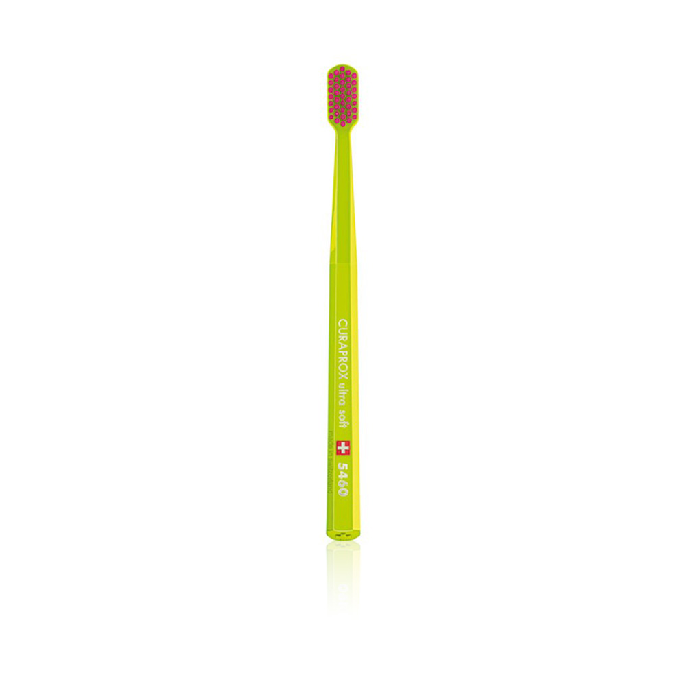 Cs 5460 Ultra Soft Toothbrush - Lime Green Brush W/magenta Head