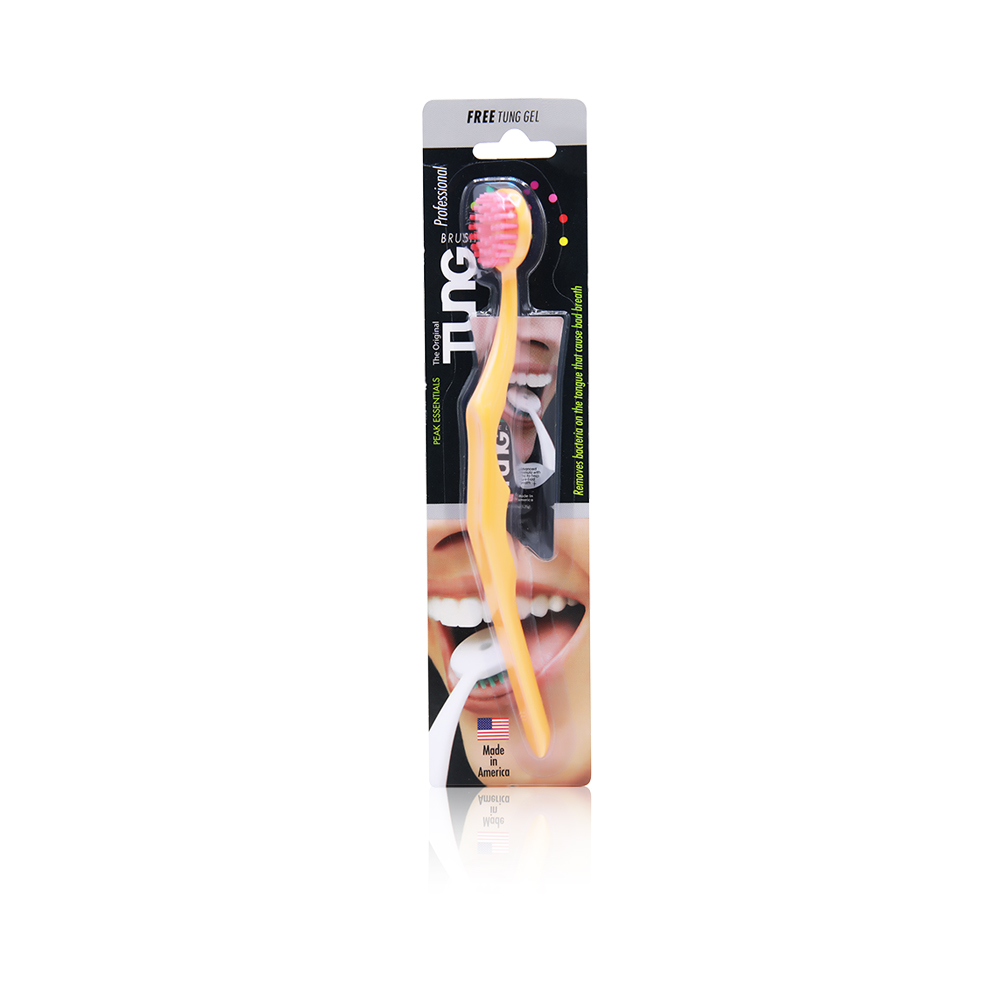 Tongue Brush Cleaner - Orange