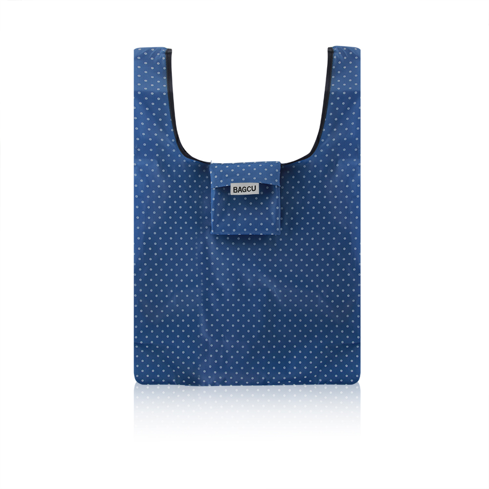 Recycle Shopping bag  - Blue With Dot Style