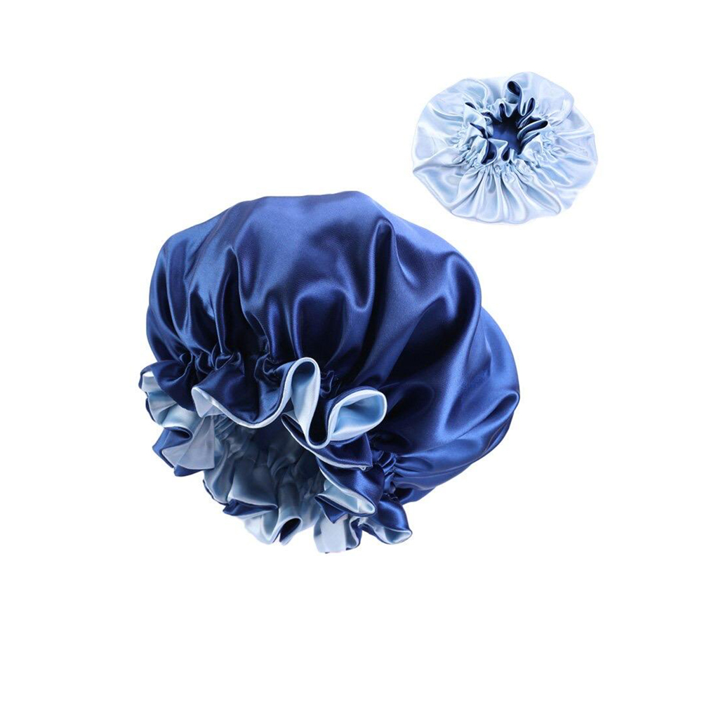 Satin Bonnet Cap - Royal Blue