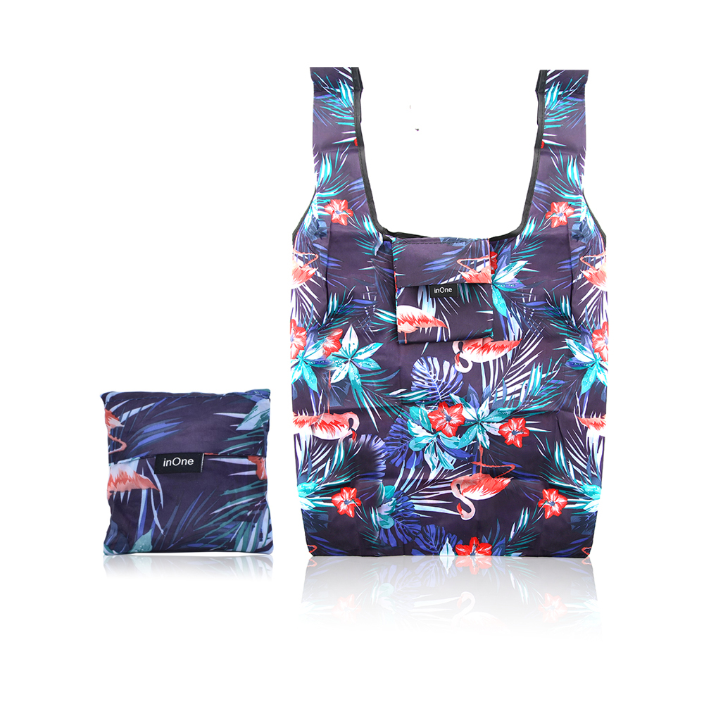Recycle Shopping Bag - Flamingo
