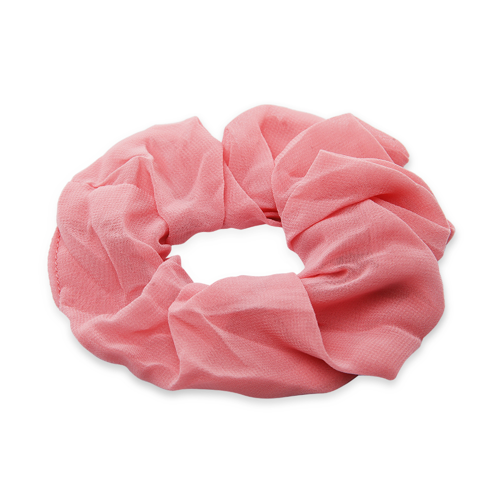 Scrunchies Chiffon Hair Tie - Peach