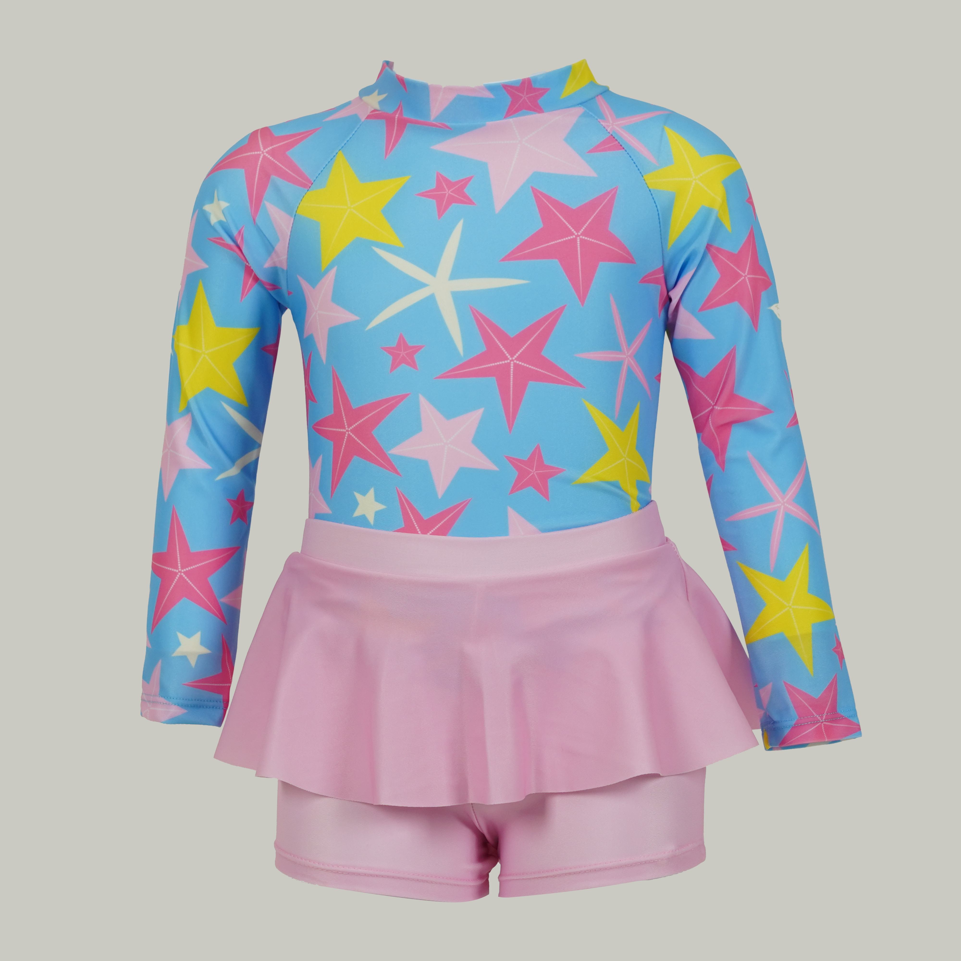 Baby Girl Swim Wear 2 Piece Set Star Style - Medium  