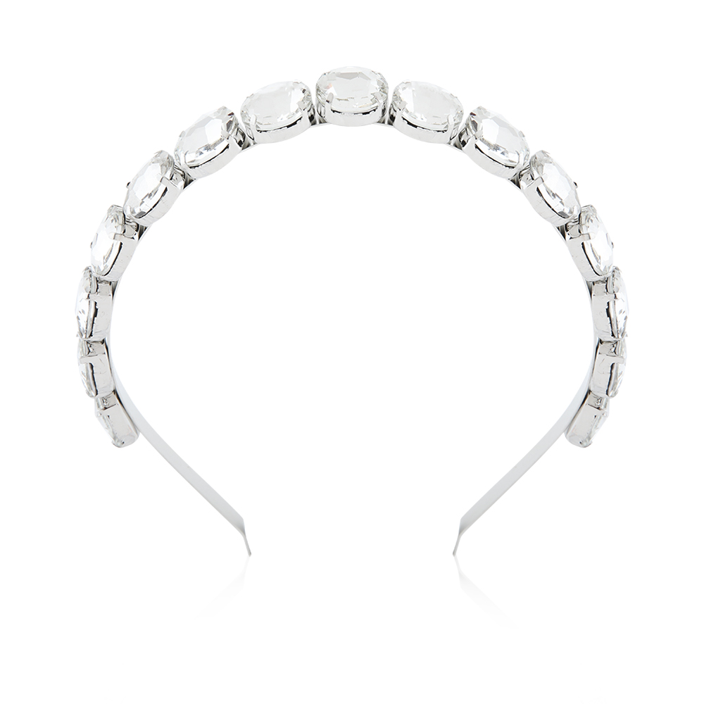 Oval Shaped Crystal Head Band