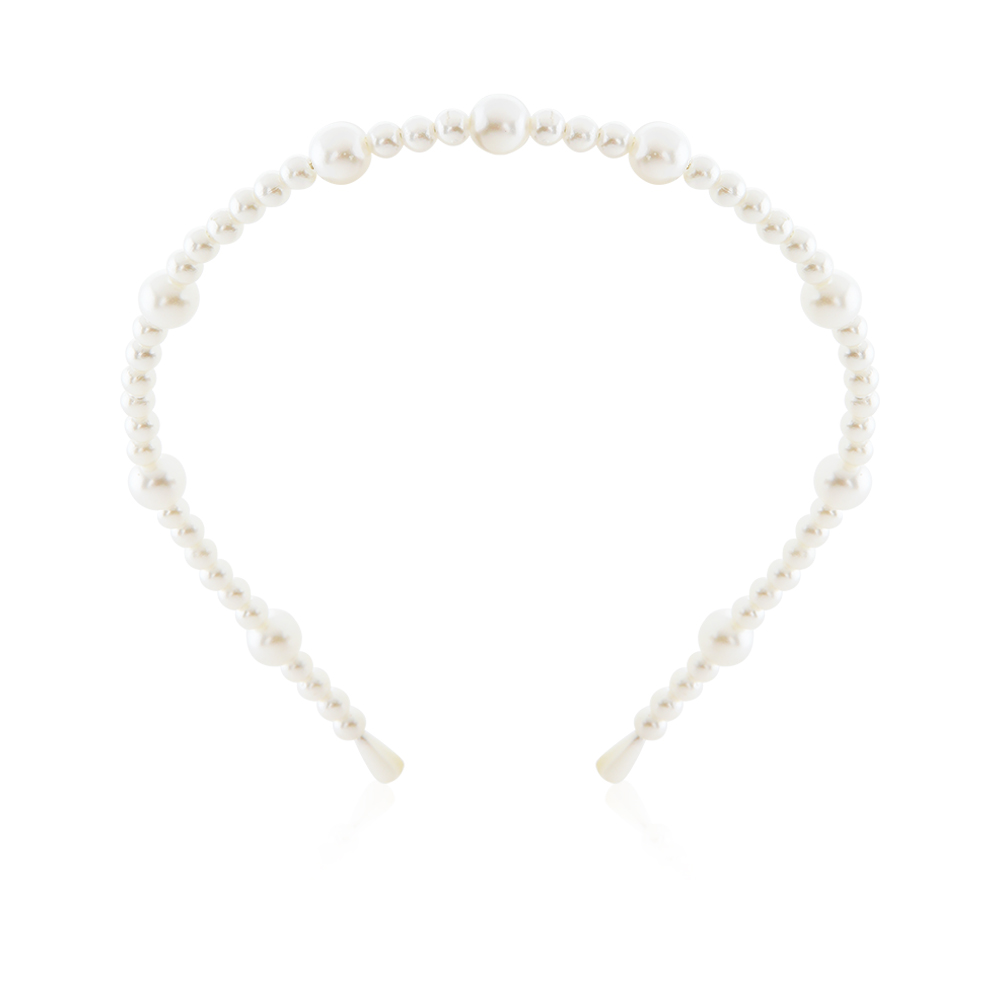 White Pearl Style Head Band
