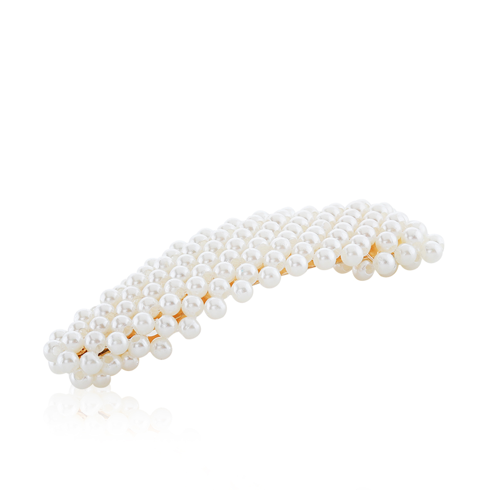 Leaf Style Pearl Hair Clip