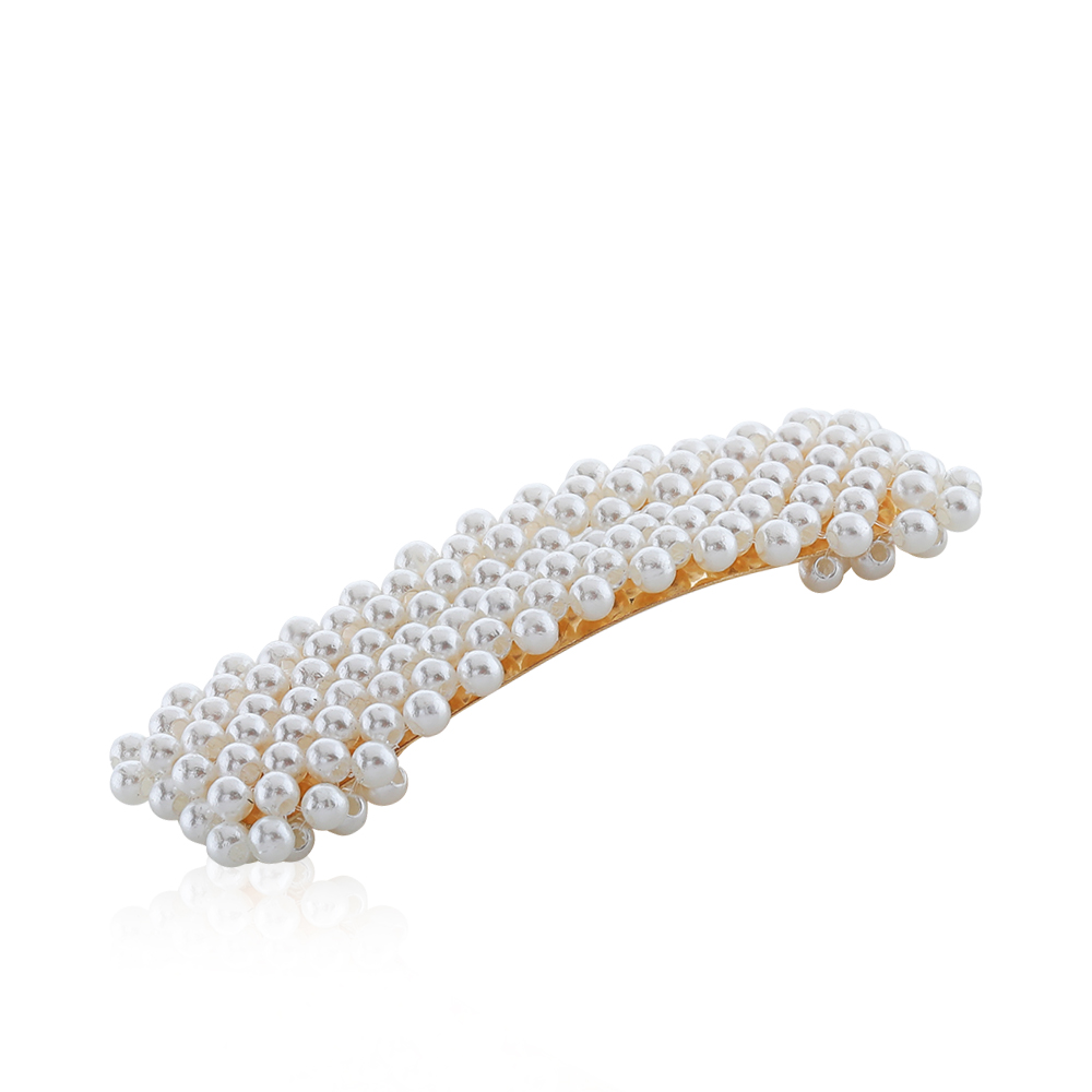 Square Shaped Pearl Hair Clip