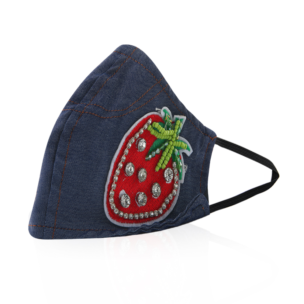 Strawberry Face Mask - Denim