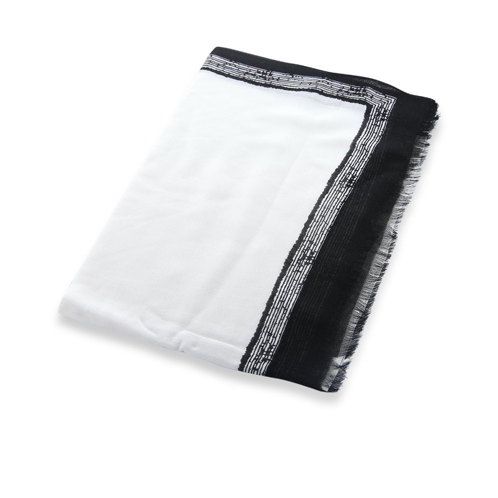 Kham Shal -  Off White With Black - N 8