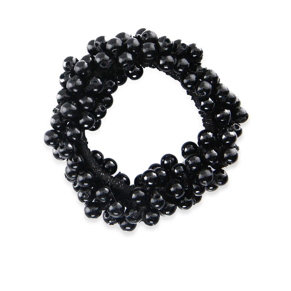 Pearl Hair Tie - Black