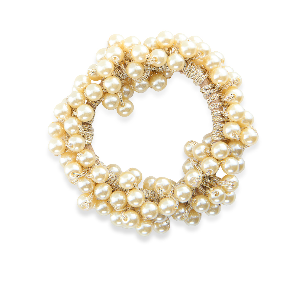 Pearl Hair Tie - Gold