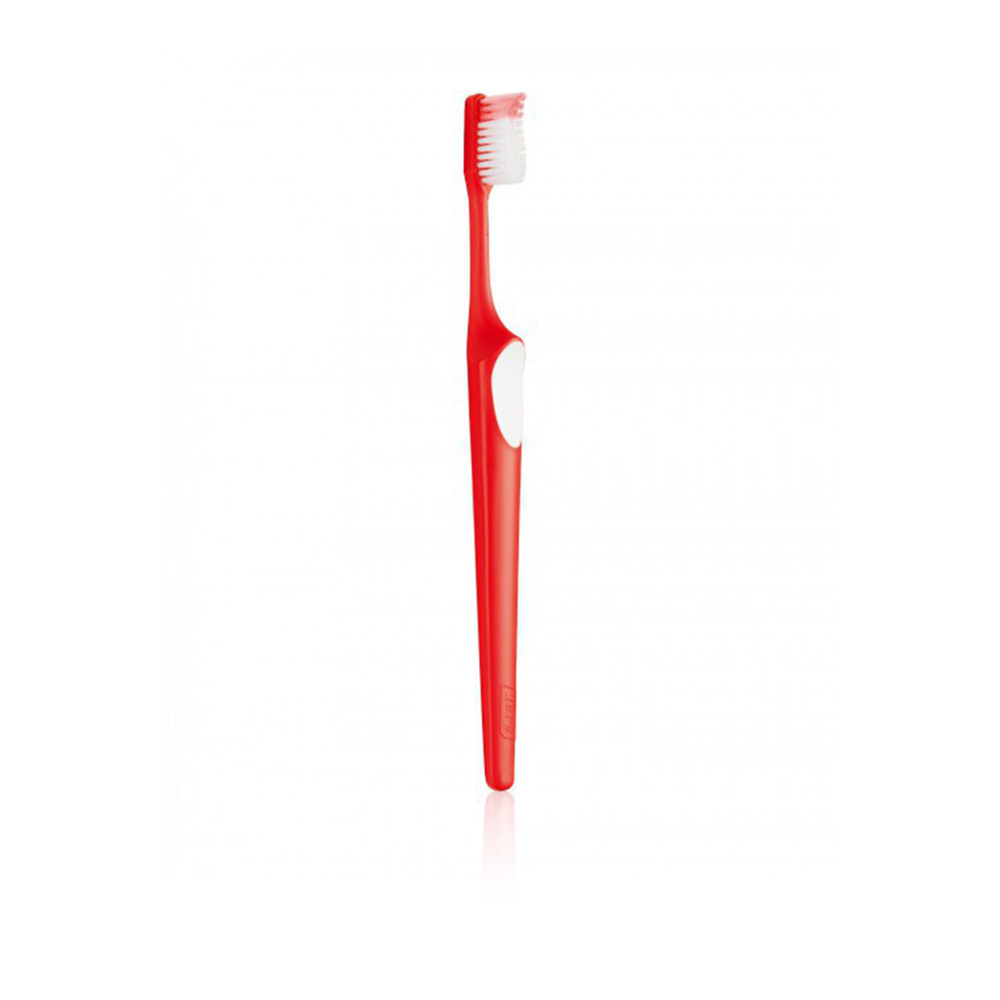 Supreme White Soft Bristle Toothbrush - Red & White