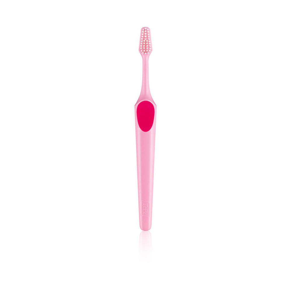 Supreme White Soft Bristle Toothbrush - Baby Pink & Fuscha