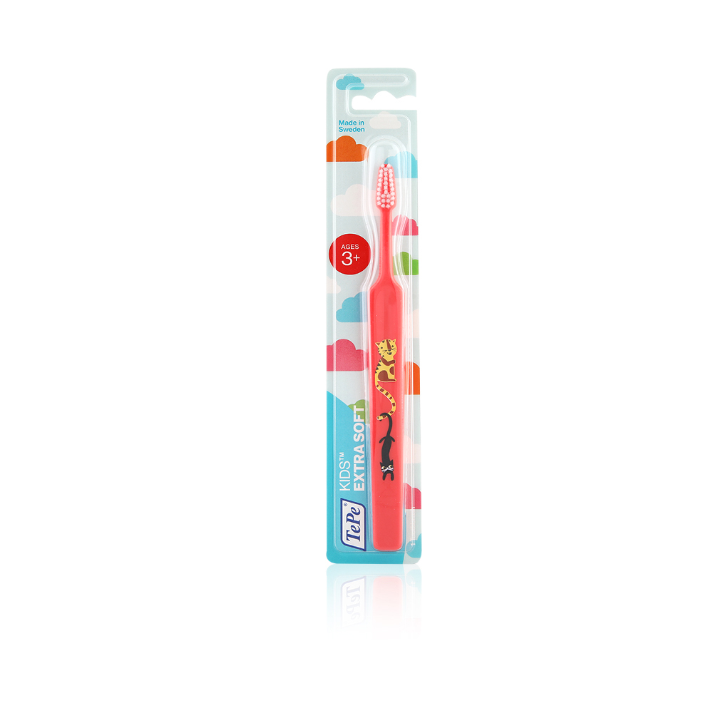 Kids Extra Soft Bristle Toothbrush For 3+ Years Old - Pink