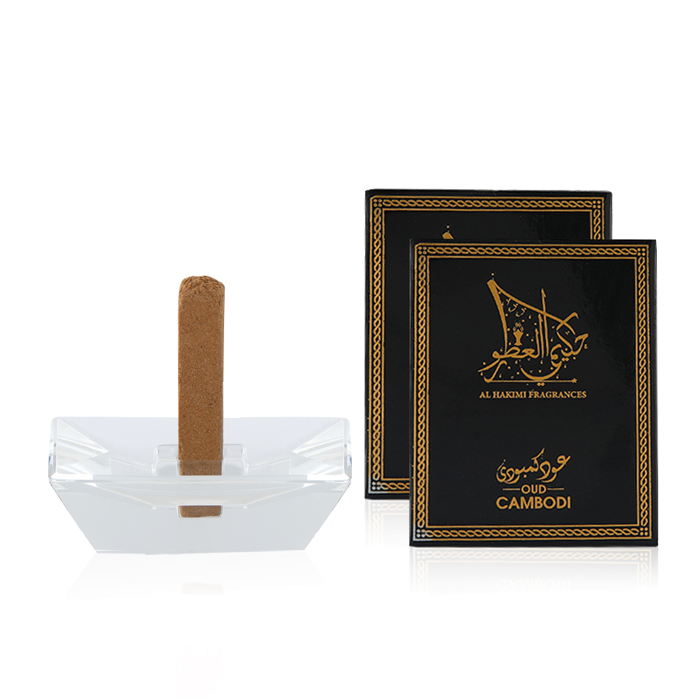 Smart Oud Cambodi - Combo Package Of 20 Sticks With A Crystal Stand 