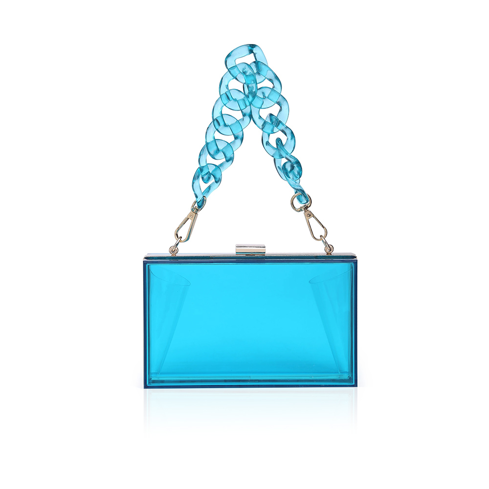 Acrylic Crossbody Bag - Blue