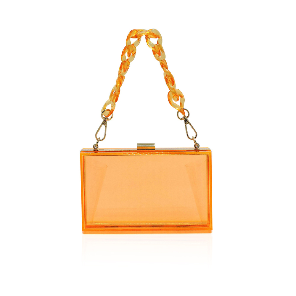 Acrylic Crossbody Bag - Orange