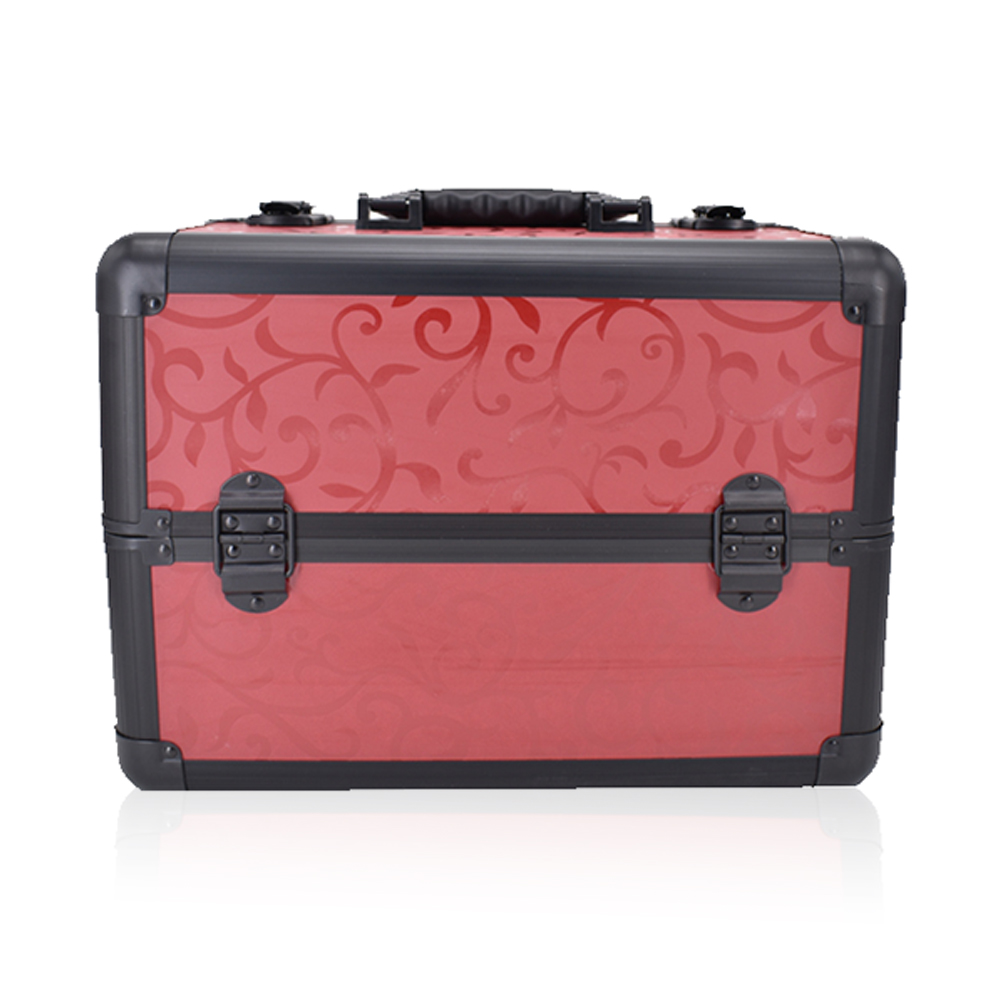 Beauty Make Up Case And Organizer - Red And Black 