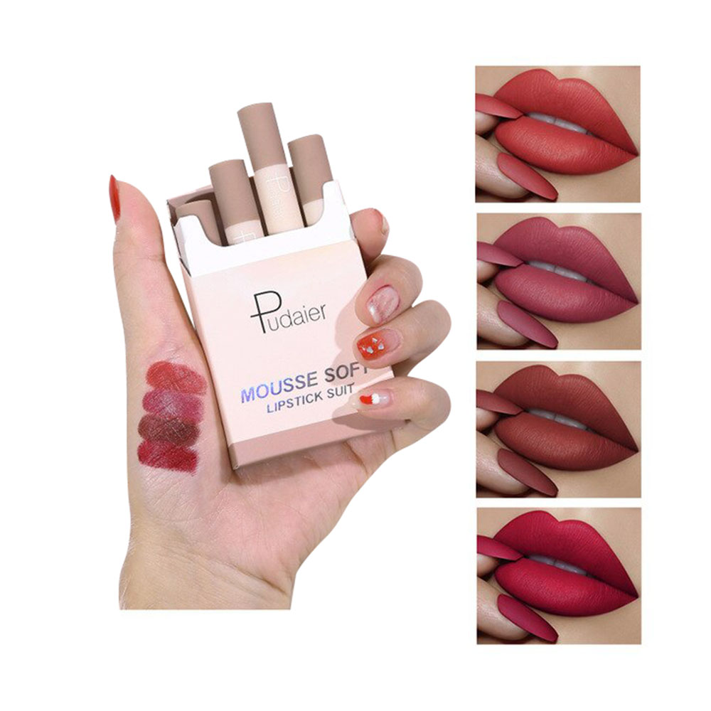 Mousse Cigarette Box Lipstick Set - N 4